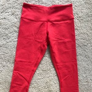 Lululemon Bright Striped Wunder Under Crop